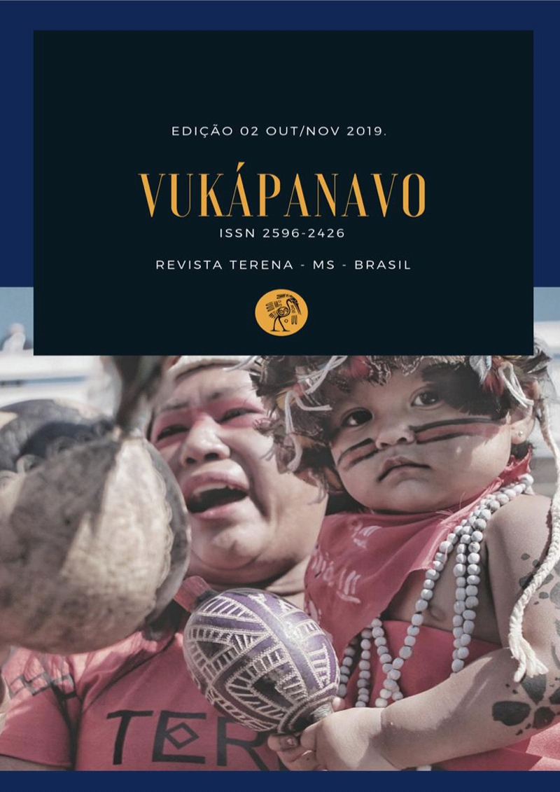 Edição 02 out/nov 2019 - Vukápanavo ISSN 2596-2426 Revista Terena MS BRASIL Fotografia Mulher indígena segurando uma criança indígena 