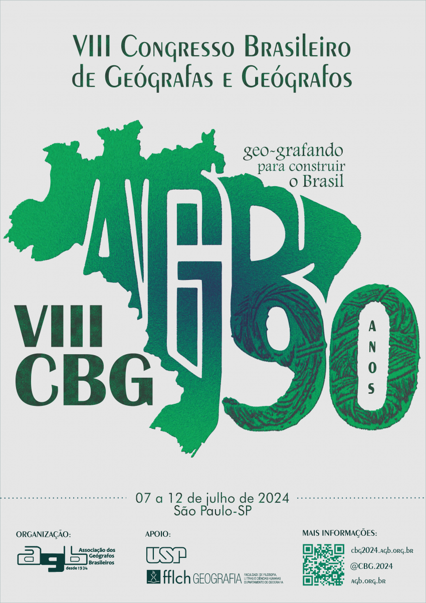 Cartaz do evento em verde com fundo branco